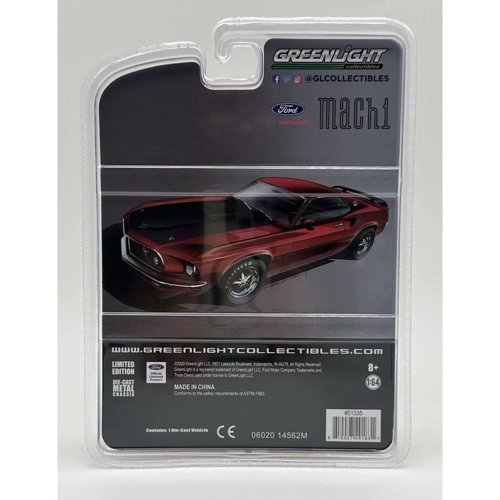 GREENLIGHT 1/64 2021 FORD MUSTANG MACH 1 FORD EXCLUSIVE DIECAST #51335